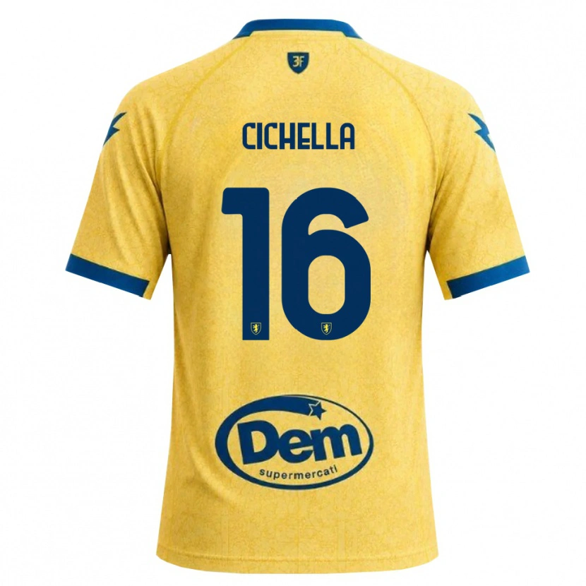 Danxen Mænd Matteo Cichella #16 Khaki Sort Blå Hjemmebane Spillertrøjer 2026/27 Trøje T-Shirt