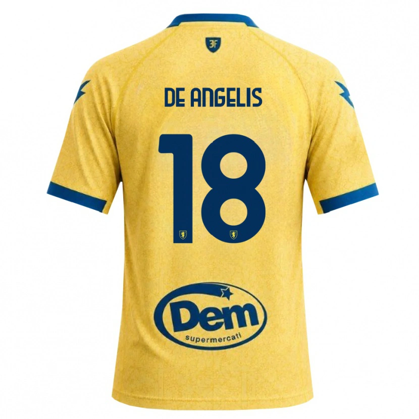 Danxen Mænd Cristian De Angelis #18 Khaki Sort Blå Hjemmebane Spillertrøjer 2026/27 Trøje T-Shirt