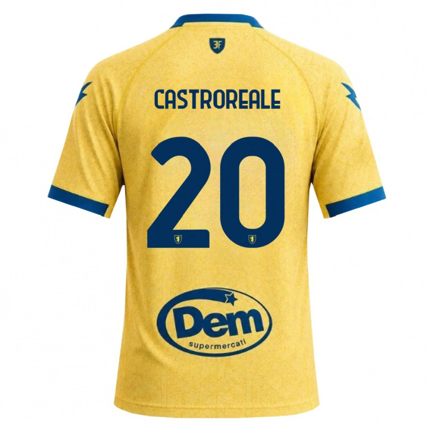 Danxen Mænd Alessandro Castroreale #20 Khaki Sort Blå Hjemmebane Spillertrøjer 2026/27 Trøje T-Shirt