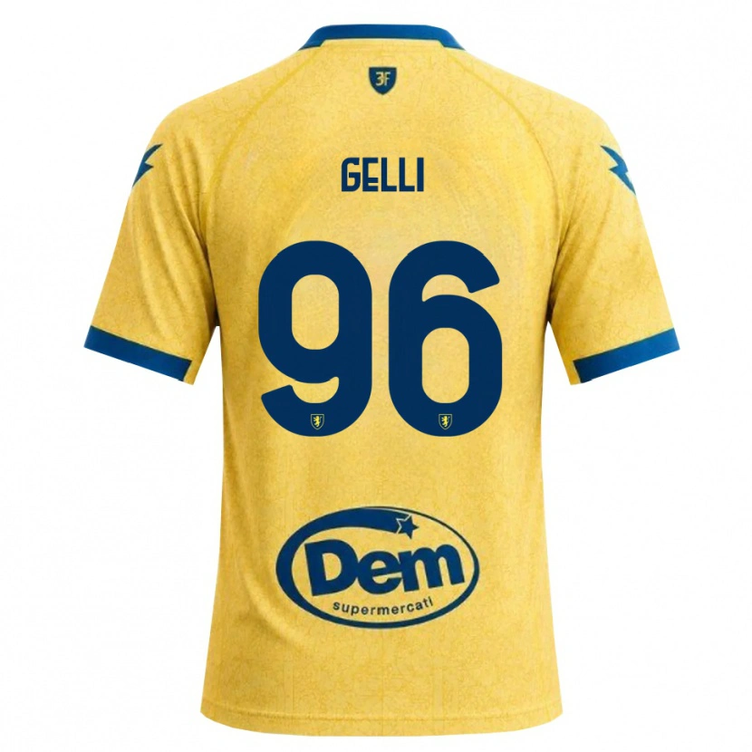 Danxen Mænd Francesco Gelli #96 Khaki Sort Blå Hjemmebane Spillertrøjer 2026/27 Trøje T-Shirt