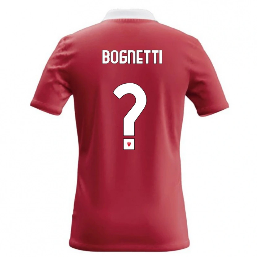 Danxen Mænd Federico Bognetti #0 Rød Hvid Hjemmebane Spillertrøjer 2026/27 Trøje T-Shirt