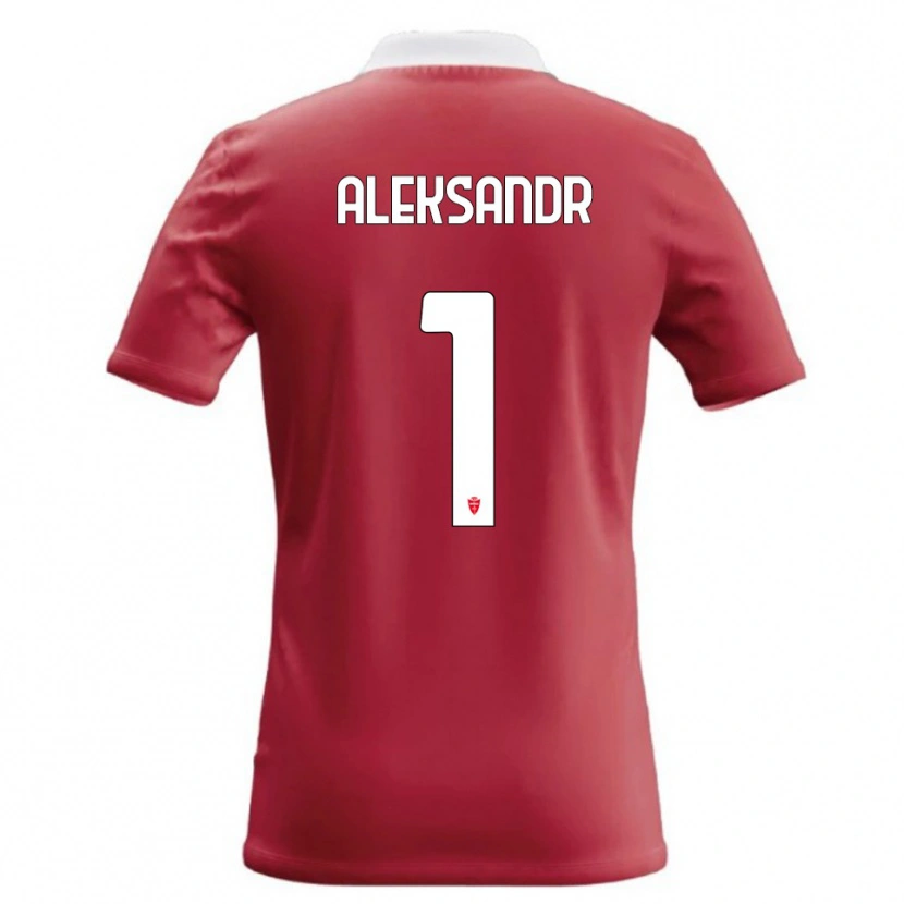 Danxen Mænd Aleksandr Ballabio #1 Rød Hvid Hjemmebane Spillertrøjer 2026/27 Trøje T-Shirt