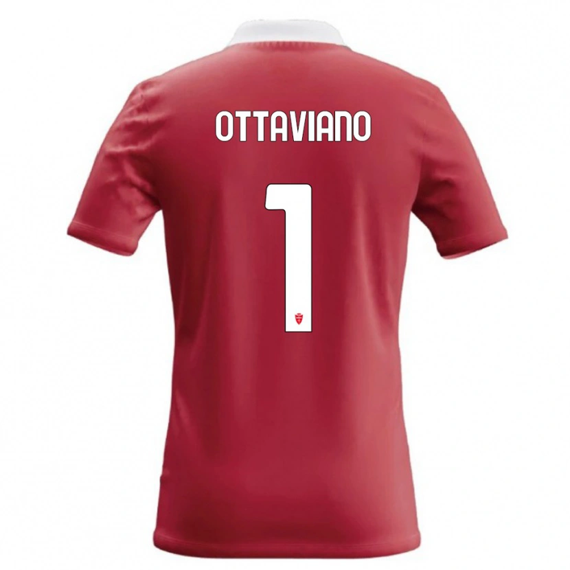 Danxen Mænd Alessandro Ottaviano #1 Rød Hvid Hjemmebane Spillertrøjer 2026/27 Trøje T-Shirt