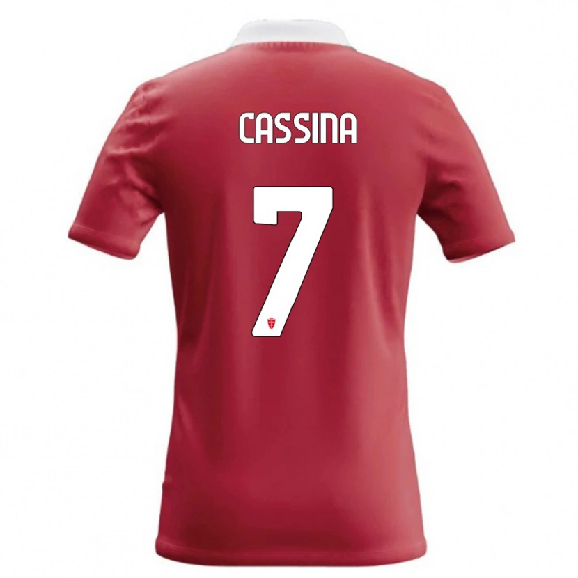 Danxen Mænd Tommaso Cassina #7 Rød Hvid Hjemmebane Spillertrøjer 2026/27 Trøje T-Shirt