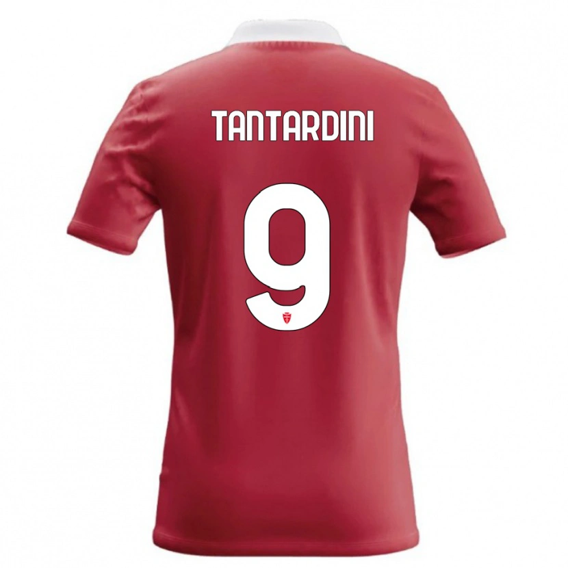 Danxen Mænd Tommaso Tantardini #9 Rød Hvid Hjemmebane Spillertrøjer 2026/27 Trøje T-Shirt