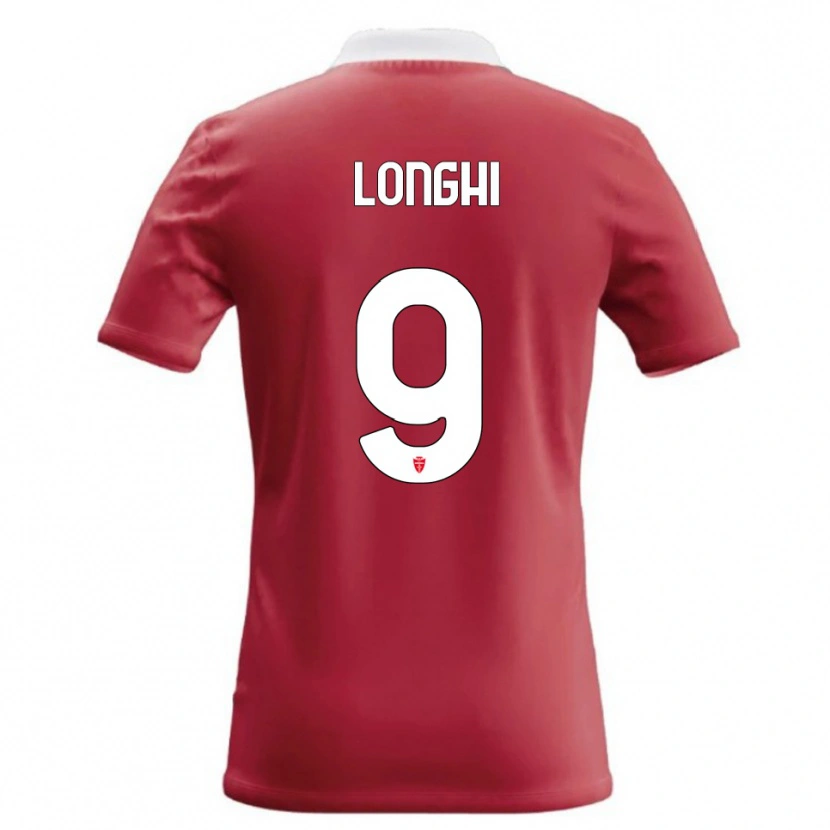 Danxen Mænd Jordan Longhi #9 Rød Hvid Hjemmebane Spillertrøjer 2026/27 Trøje T-Shirt