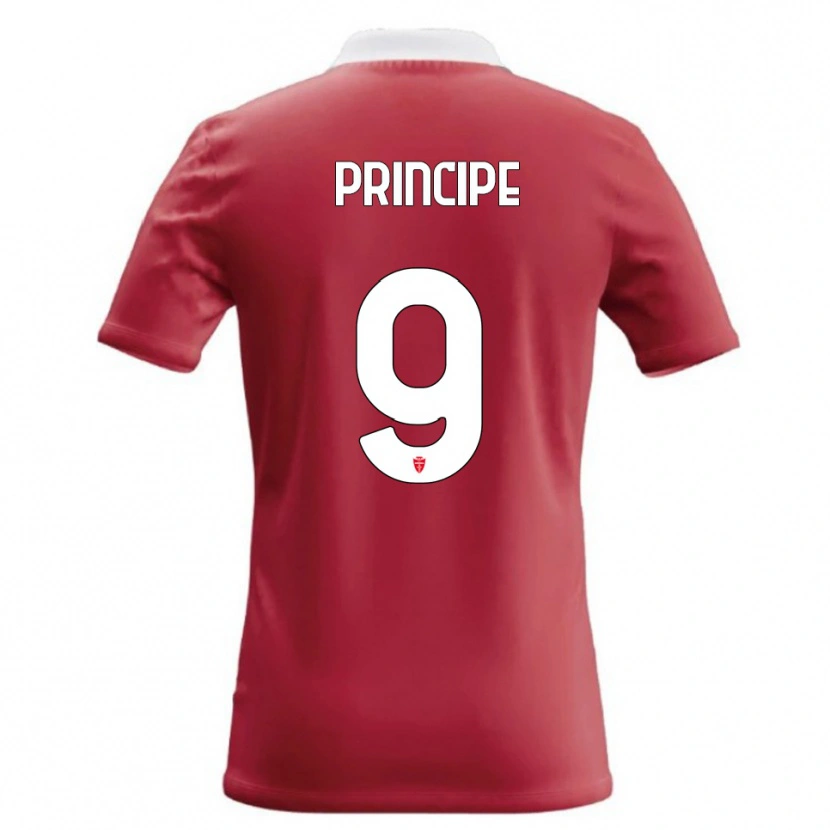Danxen Mænd Tommaso Principe #9 Rød Hvid Hjemmebane Spillertrøjer 2026/27 Trøje T-Shirt