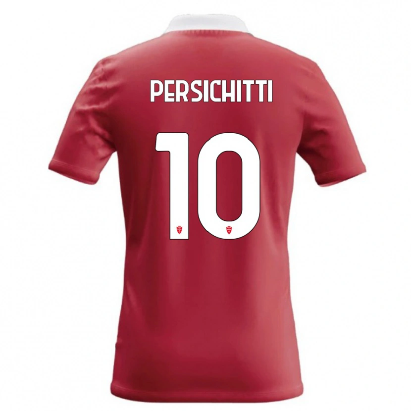 Danxen Mænd Matteo Persichitti #10 Rød Hvid Hjemmebane Spillertrøjer 2026/27 Trøje T-Shirt