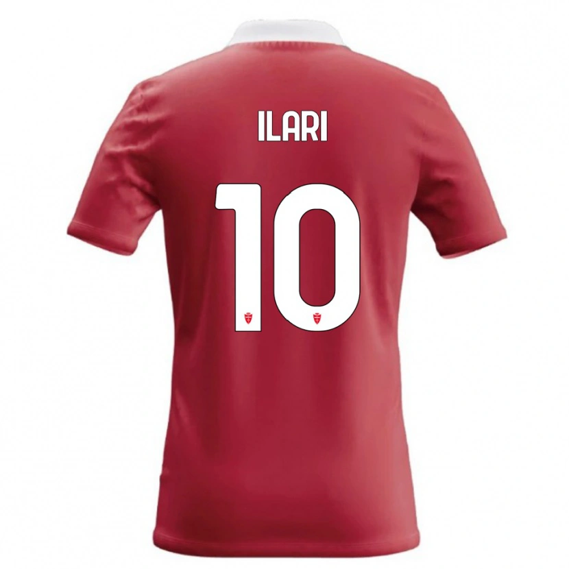 Danxen Mænd Mario Ilari #10 Rød Hvid Hjemmebane Spillertrøjer 2026/27 Trøje T-Shirt