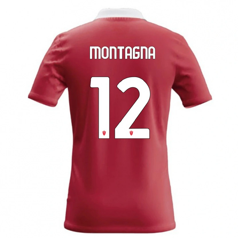 Danxen Mænd Jacopo Montagna #12 Rød Hvid Hjemmebane Spillertrøjer 2026/27 Trøje T-Shirt