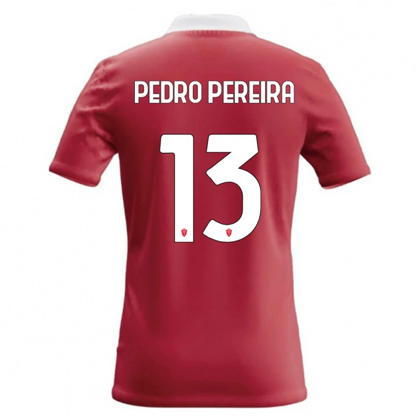Danxen Mænd Pedro Pereira #13 Rød Hvid Hjemmebane Spillertrøjer 2026/27 Trøje T-Shirt