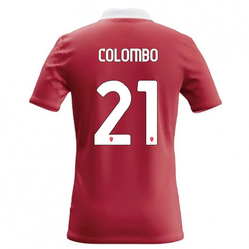 Danxen Mænd Leonardo Colombo #21 Rød Hvid Hjemmebane Spillertrøjer 2026/27 Trøje T-Shirt