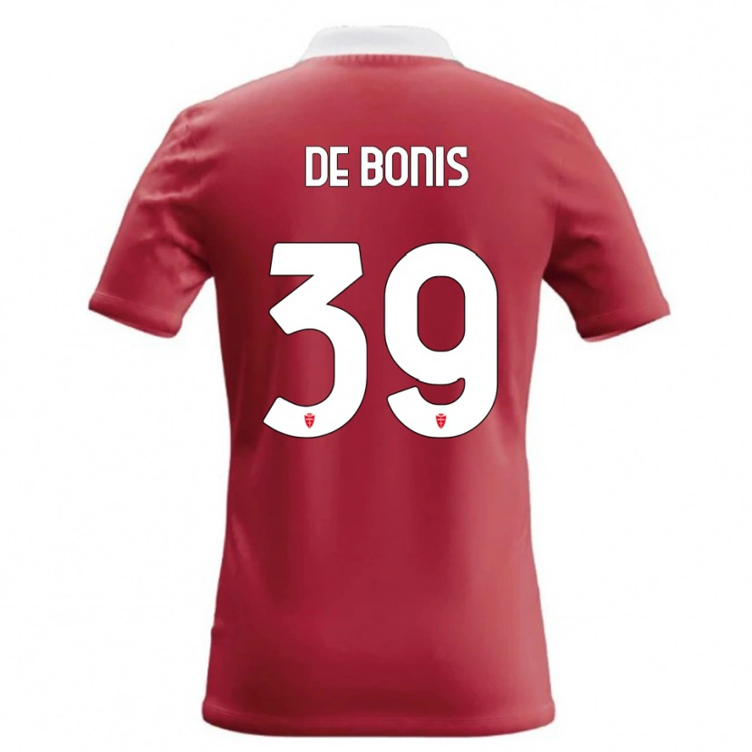 Danxen Mænd Andrea De Bonis #39 Rød Hvid Hjemmebane Spillertrøjer 2026/27 Trøje T-Shirt