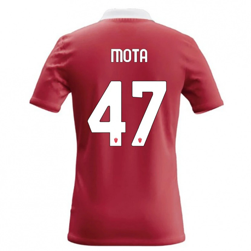 Danxen Mænd Dany Mota #47 Rød Hvid Hjemmebane Spillertrøjer 2026/27 Trøje T-Shirt