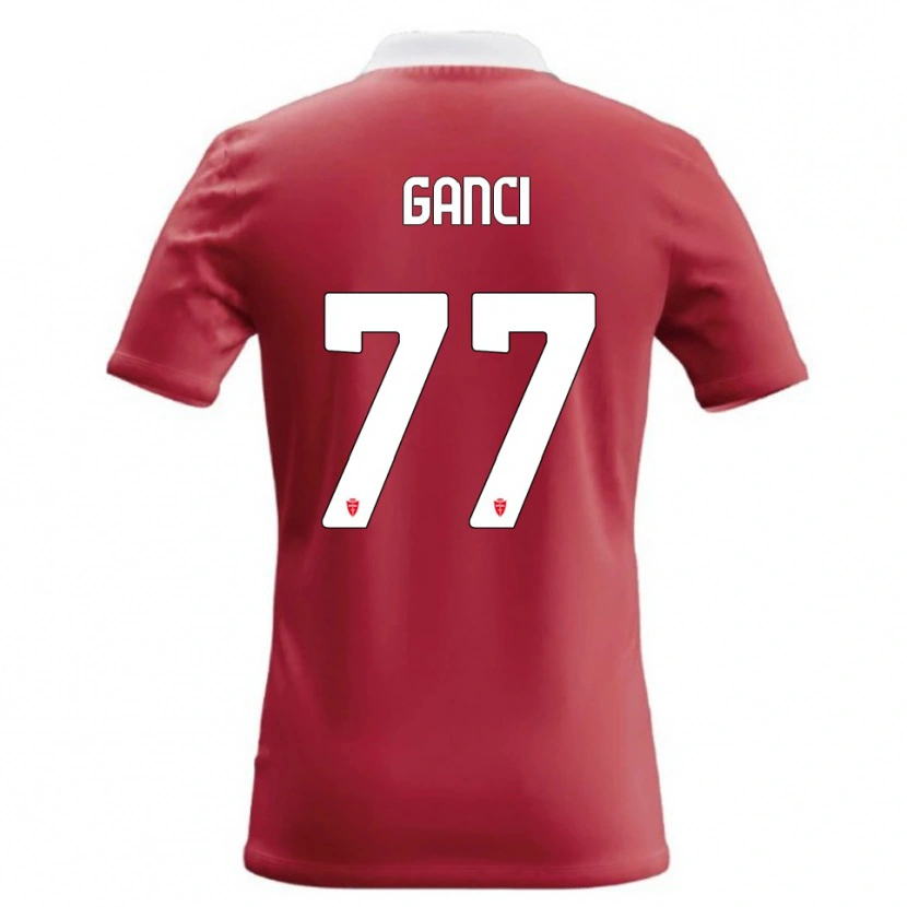 Danxen Mænd Daniele Ganci #77 Rød Hvid Hjemmebane Spillertrøjer 2026/27 Trøje T-Shirt