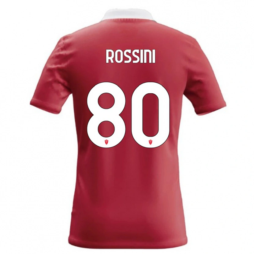 Danxen Mænd Luca Rossini #80 Rød Hvid Hjemmebane Spillertrøjer 2026/27 Trøje T-Shirt