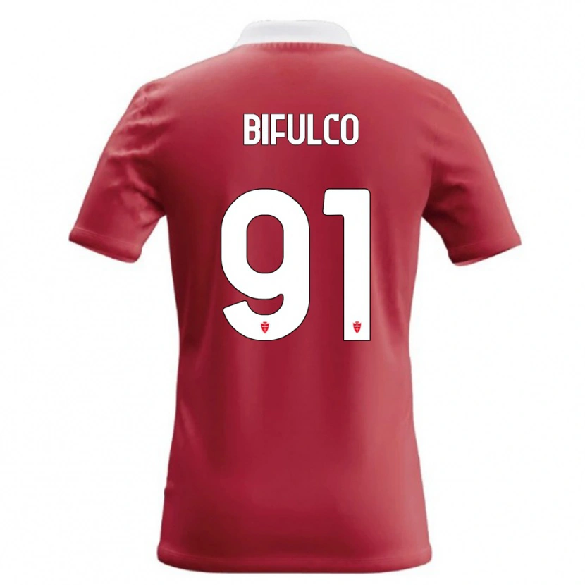 Danxen Mænd Davide Bifulco #91 Rød Hvid Hjemmebane Spillertrøjer 2026/27 Trøje T-Shirt