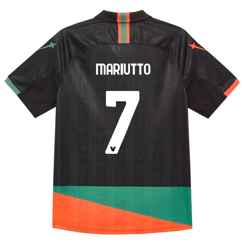 Danxen Mænd Francesco Mariutto #7 Sort Orange Grøn Hjemmebane Spillertrøjer 2026/27 Trøje T-Shirt
