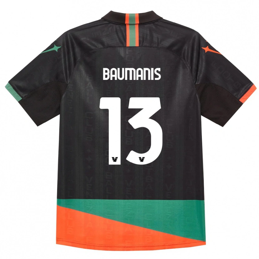 Danxen Mænd Kristofers Baumanis #13 Sort Orange Grøn Hjemmebane Spillertrøjer 2026/27 Trøje T-Shirt
