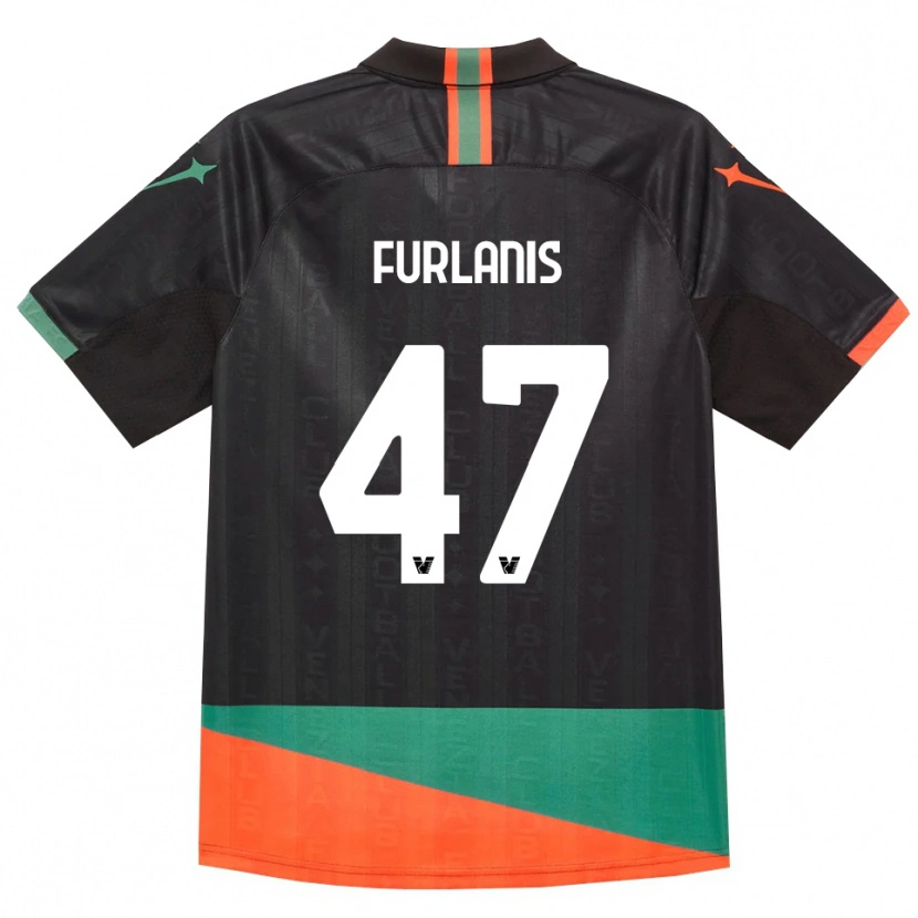 Danxen Mænd Giorgia Furlanis #47 Sort Orange Grøn Hjemmebane Spillertrøjer 2026/27 Trøje T-Shirt