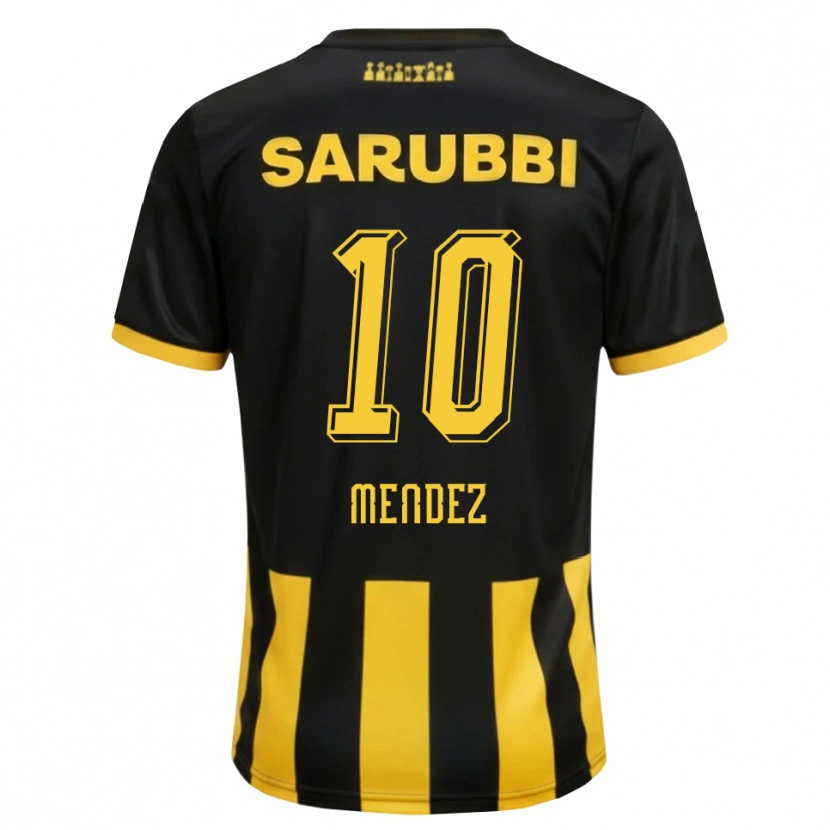 Danxen Mænd Kevin Méndez #10 Sort Gul Hjemmebane Spillertrøjer 2026/27 Trøje T-Shirt
