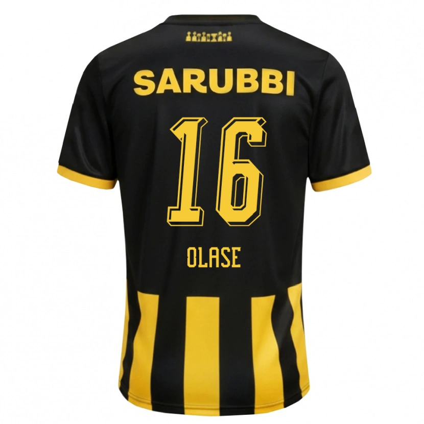 Danxen Mænd Tomás Olase #16 Sort Gul Hjemmebane Spillertrøjer 2026/27 Trøje T-Shirt