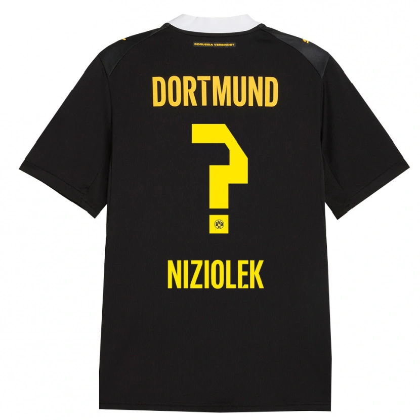 Danxen Mænd Alex Niziolek #0 Sort Rød Gul Udebane Spillertrøjer 2026/27 Trøje T-Shirt