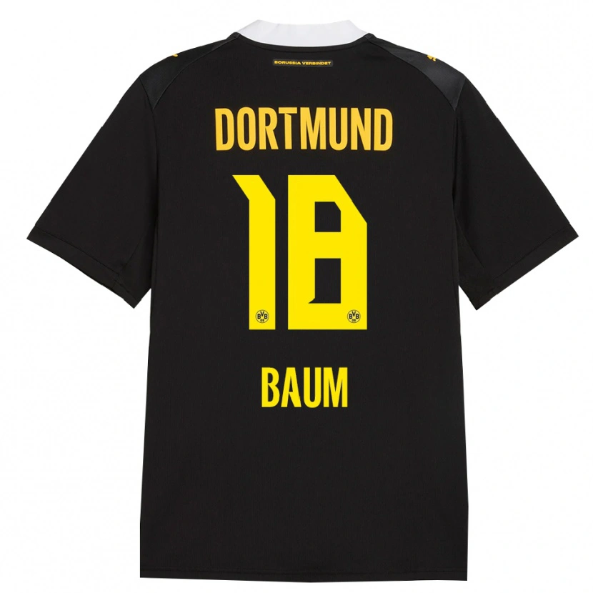 Danxen Mænd Celina Baum #18 Sort Rød Gul Udebane Spillertrøjer 2026/27 Trøje T-Shirt