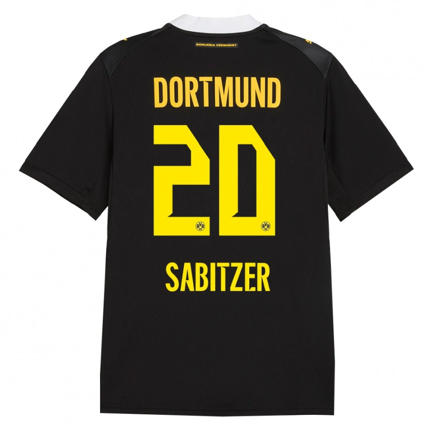 Danxen Mænd Marcel Sabitzer #20 Sort Rød Gul Udebane Spillertrøjer 2026/27 Trøje T-Shirt