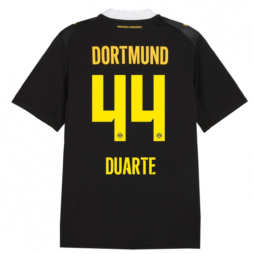 Danxen Mænd Enzo Dos Santos #44 Sort Rød Gul Udebane Spillertrøjer 2026/27 Trøje T-Shirt