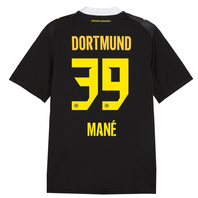 Danxen Mænd Filippo Mane #39 Sort Rød Gul Udebane Spillertrøjer 2026/27 Trøje T-Shirt
