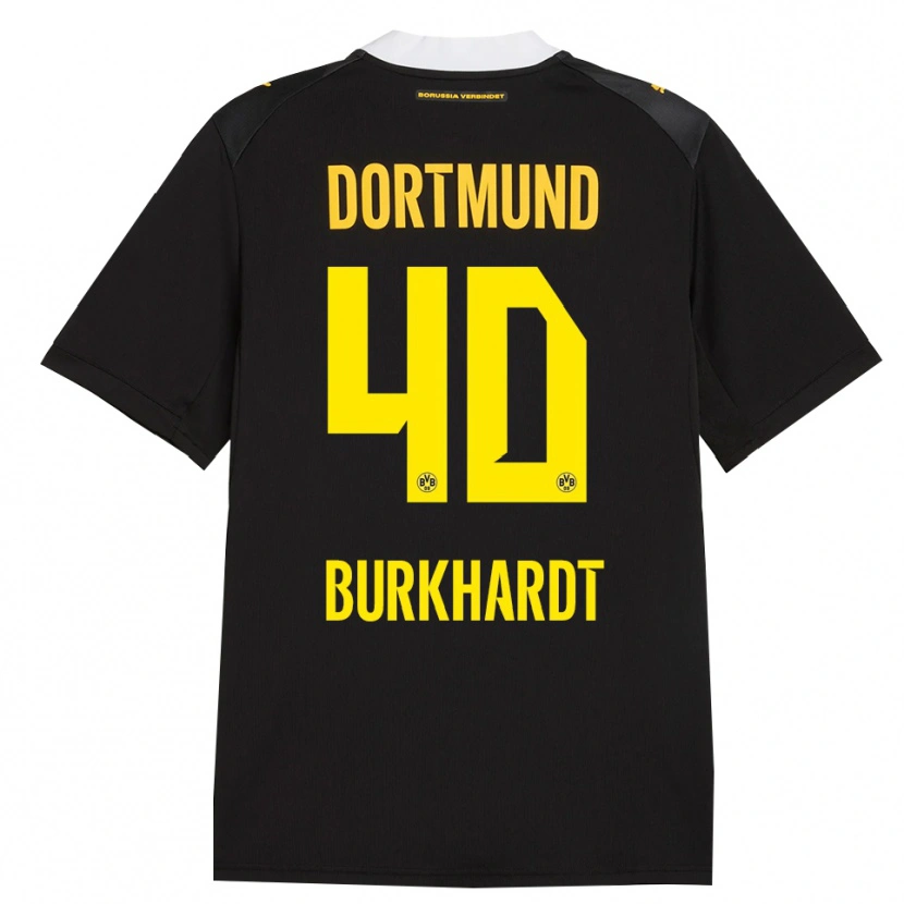 Danxen Mænd Till Burkhardt #40 Sort Rød Gul Udebane Spillertrøjer 2026/27 Trøje T-Shirt