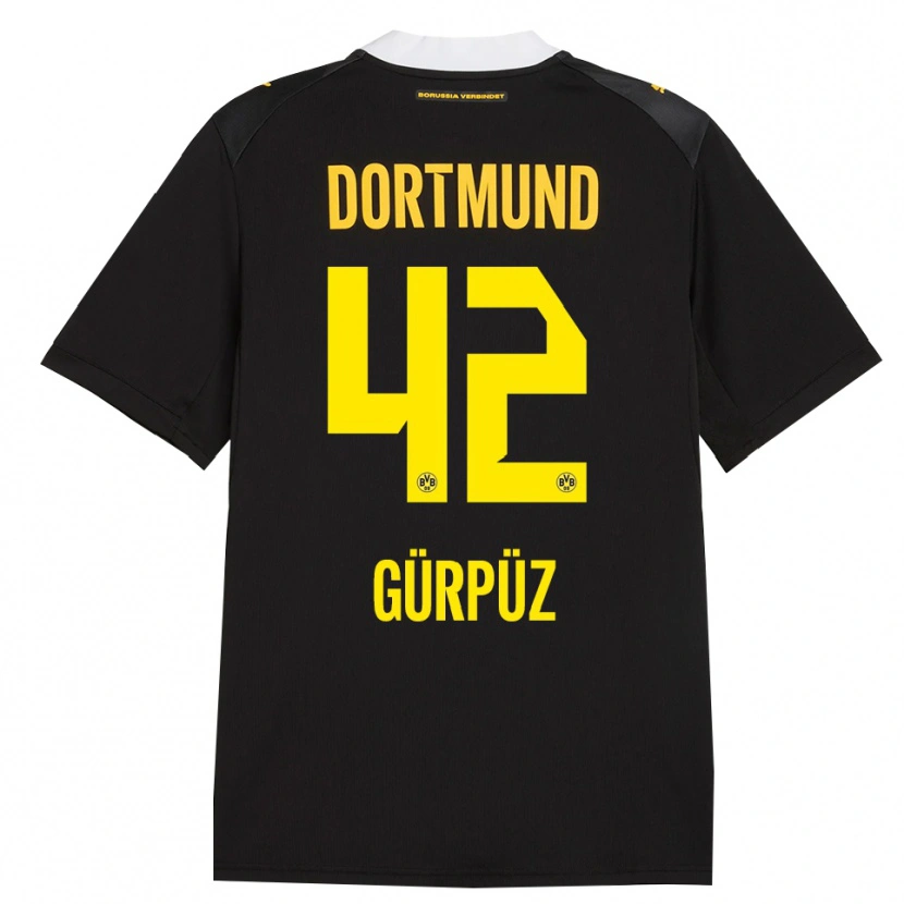 Danxen Mænd Goktan Gurpuz #42 Sort Rød Gul Udebane Spillertrøjer 2026/27 Trøje T-Shirt