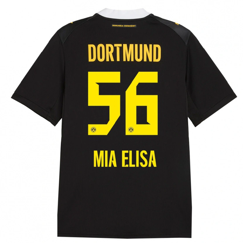 Danxen Mænd Bomnuter Mia Elisa #56 Sort Rød Gul Udebane Spillertrøjer 2026/27 Trøje T-Shirt