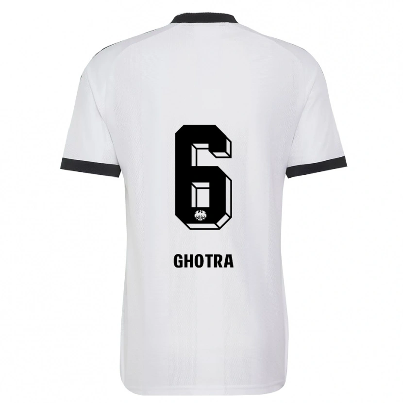 Danxen Mænd Harpreet Ghotra #6 Sort Hvid Udebane Spillertrøjer 2026/27 Trøje T-Shirt