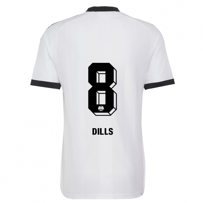 Danxen Mænd Marvin Dills #8 Sort Hvid Udebane Spillertrøjer 2026/27 Trøje T-Shirt
