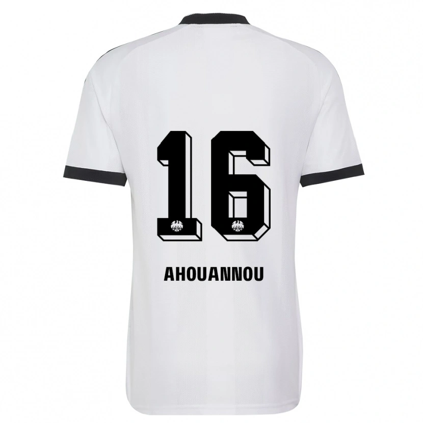 Danxen Mænd Yannis Ahouannou #16 Sort Hvid Udebane Spillertrøjer 2026/27 Trøje T-Shirt