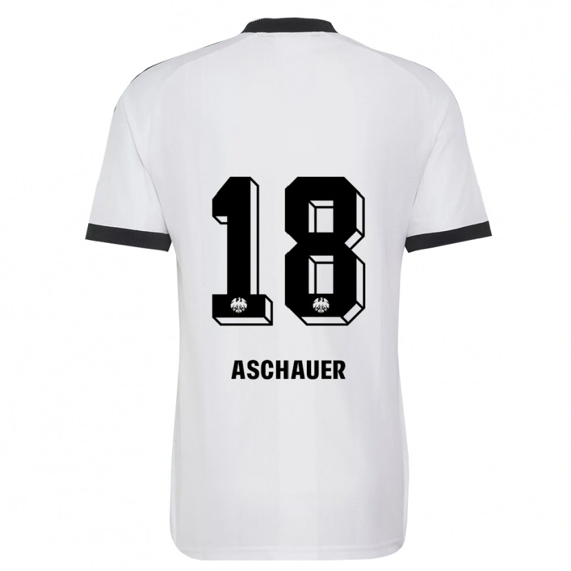 Danxen Mænd Verena Aschauer Hanshaw #18 Sort Hvid Udebane Spillertrøjer 2026/27 Trøje T-Shirt