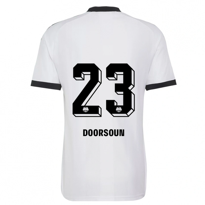 Danxen Mænd Sara Doorsoun-Khajeh #23 Sort Hvid Udebane Spillertrøjer 2026/27 Trøje T-Shirt