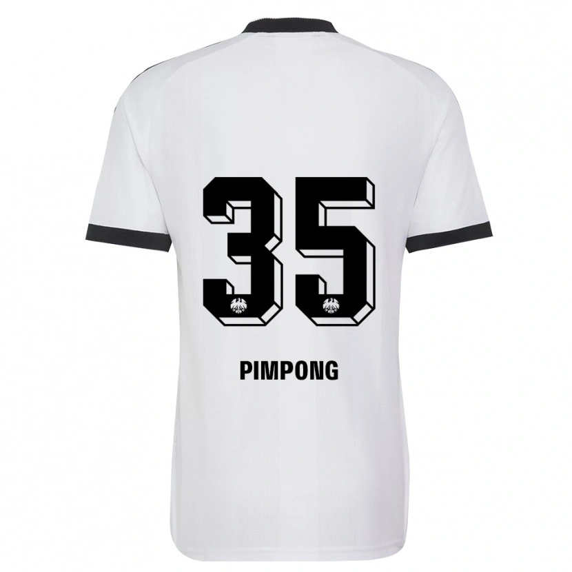 Danxen Mænd Malik Pimpong #35 Sort Hvid Udebane Spillertrøjer 2026/27 Trøje T-Shirt