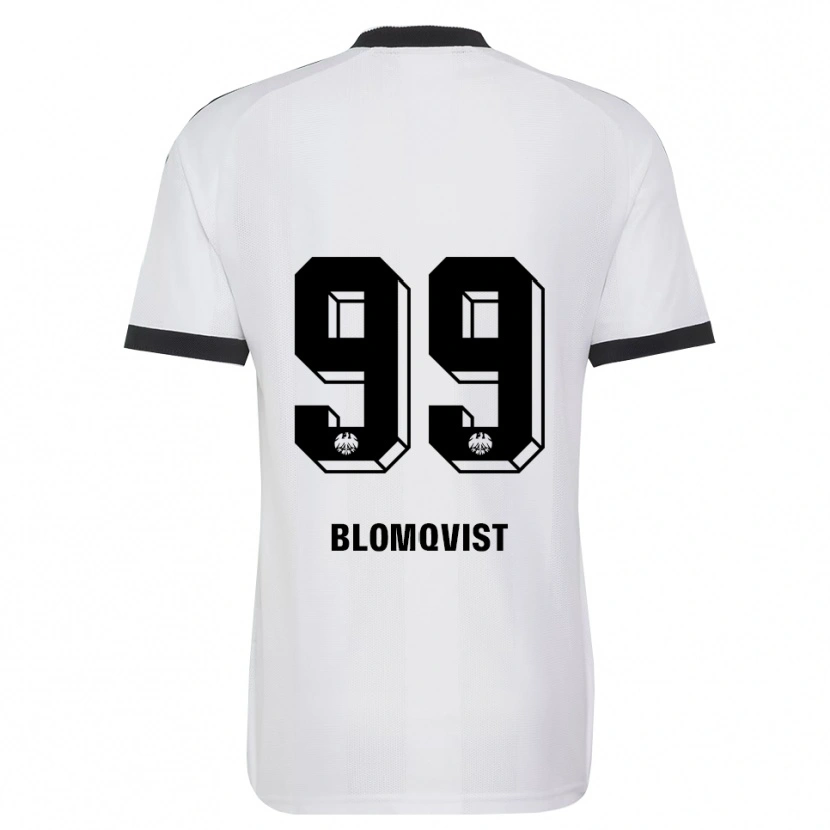 Danxen Mænd Rebecka Blomqvist #99 Sort Hvid Udebane Spillertrøjer 2026/27 Trøje T-Shirt