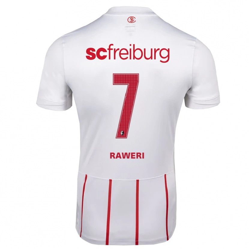 Danxen Mænd Krish Raweri #7 Hvid Rød Gul Udebane Spillertrøjer 2026/27 Trøje T-Shirt