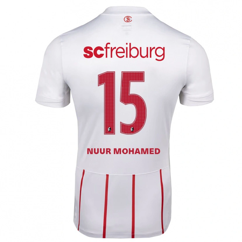 Danxen Mænd Billal Mohamed #15 Hvid Rød Gul Udebane Spillertrøjer 2026/27 Trøje T-Shirt