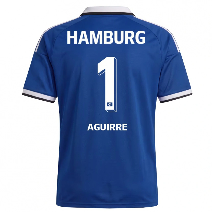 Danxen Mænd José Aguirre #1 Hvid Blå Udebane Spillertrøjer 2026/27 Trøje T-Shirt