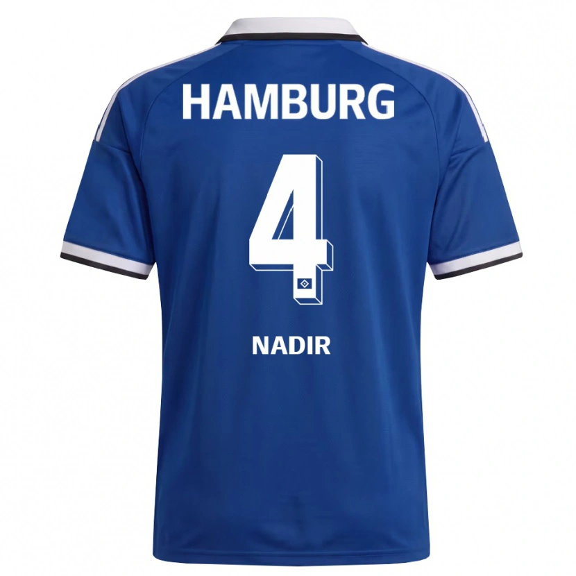 Danxen Mænd Bilal Nadir #4 Hvid Blå Udebane Spillertrøjer 2026/27 Trøje T-Shirt