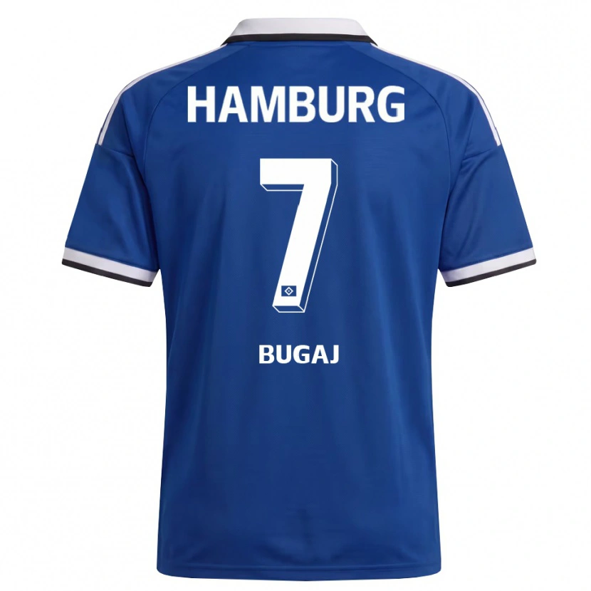 Danxen Mænd Jan-Luca Bugaj #7 Hvid Blå Udebane Spillertrøjer 2026/27 Trøje T-Shirt