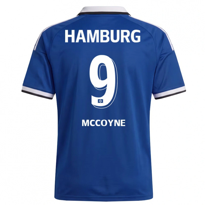 Danxen Mænd Sherrod Mccoyne #9 Hvid Blå Udebane Spillertrøjer 2026/27 Trøje T-Shirt