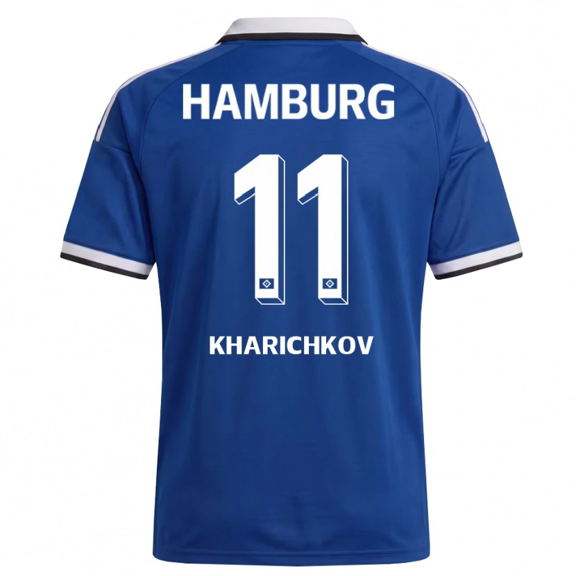 Danxen Mænd Valentyn Kharichkov #11 Hvid Blå Udebane Spillertrøjer 2026/27 Trøje T-Shirt