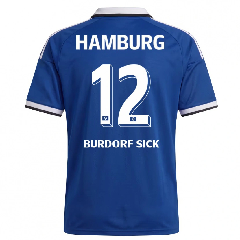 Danxen Mænd Emma Burdorf-Sick #12 Hvid Blå Udebane Spillertrøjer 2026/27 Trøje T-Shirt