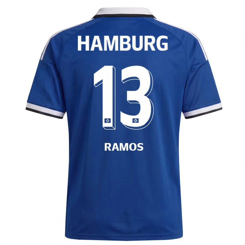 Danxen Mænd Guilherme Ramos #13 Hvid Blå Udebane Spillertrøjer 2026/27 Trøje T-Shirt